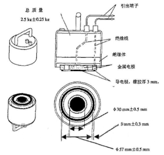 表面電阻測試電極組件